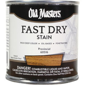 OLD MASTERS 60516 PROVINCIAL FAST DRY WOOD STAIN 1/2 PINT