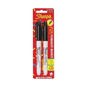 SHARPIE 30162PP FINE BLACK MARKER (2CD)