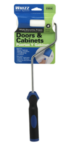 WHIZZ 97600 4" DOORS & CABINETS FOAM ROLLER WITH 13" HANDLE