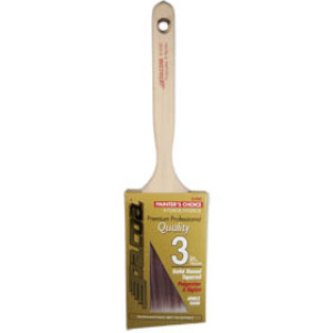 VELVET TOUCH 61630 3" BURGUNDY/WHITE SOLID ANGULAR SASH BRUSH