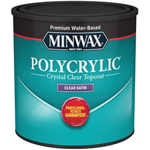 MINWAX 233334444 SATIN WATER BASED POLYCRYLIC PROTECTIVE FINISH