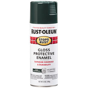 RUST-OLEUM STOPS RUST 7733830 12 OZ GLOSS PROTECTIVE ENAMEL DARK HUNTER GREEN