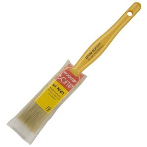 WOOSTER SOFTIP Q3108 1" WHITE NYLON/GOLD POLYESTER BLEND TRIM PAINT BRUSH