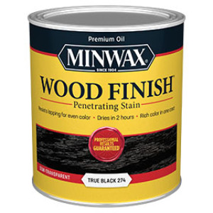 MINWAX 700514444 TRUE BLACK WOOD FINISH PENETRATING STAIN
