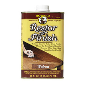 HOWARD RF4016 RESTOR-A-FINISH PENETRATING RESTORATION OIL WALNUT FINISH