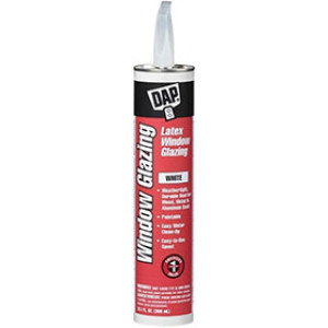 DAP 12108 '33' 10.1 OZ WHITE LATEX WINDOW GLAZING CAULK