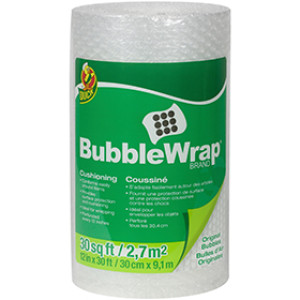 SHURTECH 286681 12" X 30' ALL PURPOSE DUCK BUBBLE WRAP CUSHIONING - CLEAR