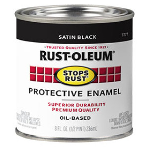 RUST-OLEUM STOPS RUST 7777730 PROTECTIVE ENAMEL SATIN BLACK