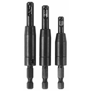 BOSCH CC2430 "CLIC-CHANGE" 3PC SELF-CENTERING BIT SET 1/4" HEX SHANK #6 #8 #10