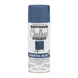RUST-OLEUM SPECIALTY 302598 12 OZ CHALKED ULTRA MATTE SPRAY PAINT COASTAL BLUE