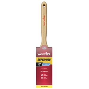 WOOSTER SUPER/PRO BADGER J4102 2" GOLD NYLON/SABLE POLY FLAT SASH PAINT BRUSH
