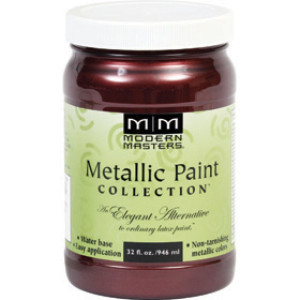 MODERN MASTERS ME704-32 BLACK CHERRY SATIN METALLIC PAINT OPAQUE