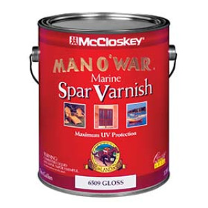 MCCLOSKEY MAN O'WAR 6539.007 GLOSS EXTERIOR MARINE SPAR VARNISH 275 VOC