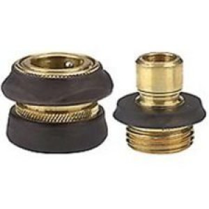 GILMOUR 09QC HEAVY DUTY BRASS FEMALE & MALE QUICK CONNECTOR SET
