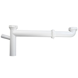 PLUMB PAK PP919W END OUTLET CONT WASTE SLIP JOINT 1 1/2" TELE 3/4" BR