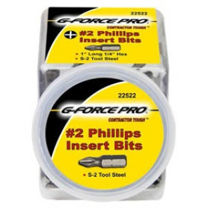 G-FORCE 22522 P2 X 1" PHILLIPS BIT 200 PC COOKIE JAR