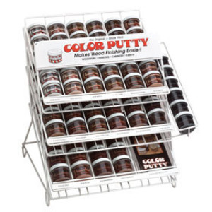 COLOR PUTTY COMPANY #196 COLOR PUTTY 102 JAR 17 COLOR ASST WITH RACK