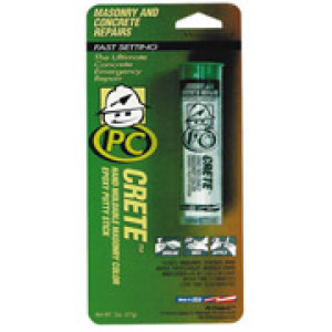 PC CRETE 02558 2 OZ MASONRY AND CONCRETE EPOXY REPAIR PUTTY STICK - WATERPROOF