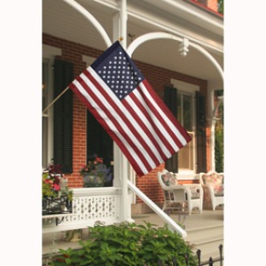VALLEY FORGE AA99050 ALL-AMERICAN 2.5' X 4' POLY/COTTON 1 PC WOOD US FLAG KIT