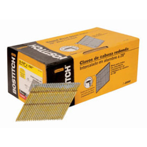 BOSTITCH S16D131GAL-FH STICK FRAMING NAIL 3-1/2" X .131" SMOOTH GALV 2M/BOX