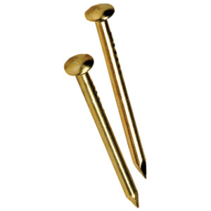 ANCHOR WIRE 122619 5/8" X 18 BRASS PLATED ESCUTCHEON PIN