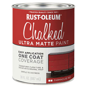RUST-OLEUM SPECIALTY 329211 CHALKED PAINT FARMHOUSE RED
