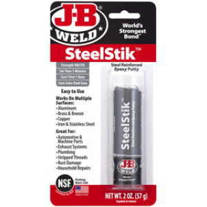 J-B WELD 8267 2 OZ STEELSTIK STEEL REINFORCED EPOXY PUTTY
