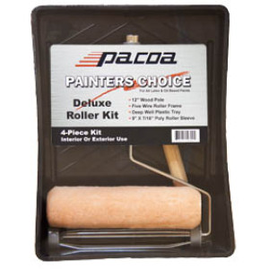 PACOA 9S-600 4 PC 9" DELUXE PLASTIC PAINT ROLLER TRAY SET