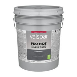 VALSPAR 72000.008 PRO-HIDE SILVER 5000 EGGSHELL WHITE INTERIOR LATEX PAINT