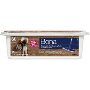 BONA AX0003506 HARDWOOD FLOOR WET CLEANING PADS 12PK