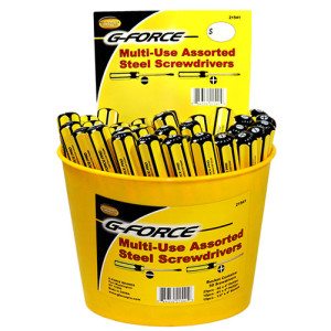 G-FORCE 21541 50 PC ASSORTED SCREWDRIVER BUCKET