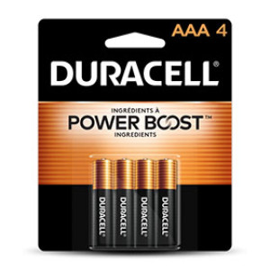 DURACELL MN2400B4 4 PK AAA COPPERTOP ALKALINE BATTERY 84867654