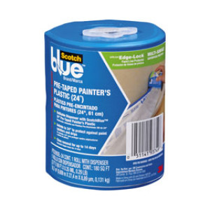 3M PTD-2093EL-24-S 24" X 30YD PRE-TAPED PAINTER'S MASKING FILM WITH DISPENSER