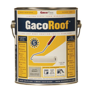 GACO GR1628-1 GACOROOF 100% SILICONE ROOF COATING GRAY