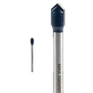 BOSCH GT-300 1/4" GLASS AND TILE CARBIDE TIP DRILL BIT (CARDED)