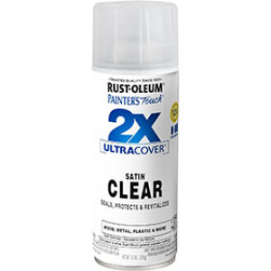 RUST-OLEUM 2X PAINTER'S TOUCH 346952 ULTRA COVER ENAMEL SATIN CLEAR