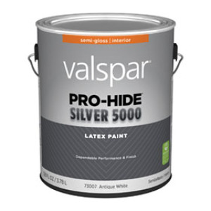 VALSPAR 73007.007 PRO-HIDE SILVER 5000 S/G ANTIQUE WHITE INTERIOR LATEX PAINT
