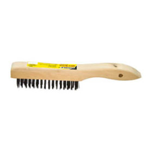 G-FORCE 44457 4 X 16 WOOD SHOE HANDLE STEEL WIRE BRUSH