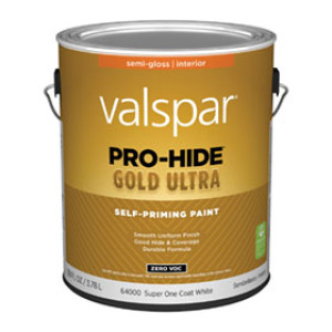 VALSPAR 64000.007 PRO-HIDE GOLD ULTRA S/G SUPERWHITE INT SELF PRIMING PAINT