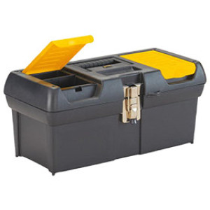 STANLEY 016013R 16" SERIES 2000 TOOL BOX WITH TRAY FEATURES 2 LID ORGANIZERS