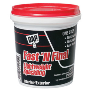 DAP 12140 FAST'N FINAL READY TO USE ONE-STEP LIGHTWEIGHT SPACKLING PUTTY WHITE