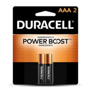 DURACELL MN2400B2 2 PK AAA COPPERTOP ALKALINE BATTERY 84867649