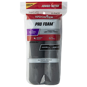 WOOSTER JUMBO-KOTER PRO FOAM RR308 6-1/2" LINT FREE ROLLER COVER 2-PACK