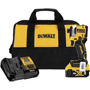 DEWALT DCF850P1 ATOMIC 20V MAX BRUSHLESS 3-SPEED 1/4" IMPACT DRIVER KIT