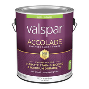 VALSPAR 12004.007 ACCOLADE SATIN CLEAR BASE INTERIOR PAINT & PRIMER
