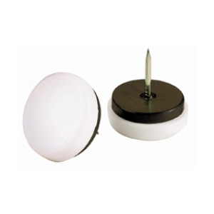 SHEPHERD 9513 1-1/2" CUSHIONED NAIL-ON GLIDES PLASTIC BASE (4CD)