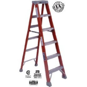 LOUISVILLE LADDER FS1504 4' TYPE IA FIBERGLASS STEP LADDER 300LB RATING