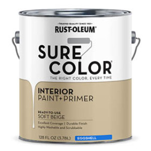RUST-OLEUM SURE COLOR 380222 SOFT BEIGE EGGSHELL WALL PAINT