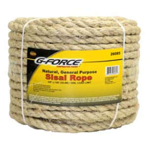 G-FORCE 26085 3/8" X 100' TWISTED SISAL ROPE