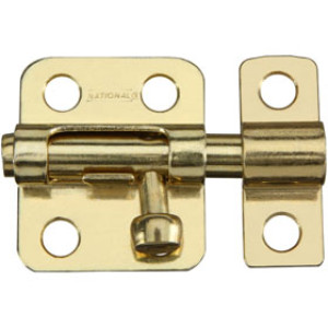 NATIONAL N151-266 V833 2" BRASS FINISH STEEL WINDOW BOLTS